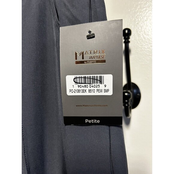 Matrix Impulse By Maevn Scrub Pants NWT Charcoal Grey Womens Small Petite - Picture 3 of 7